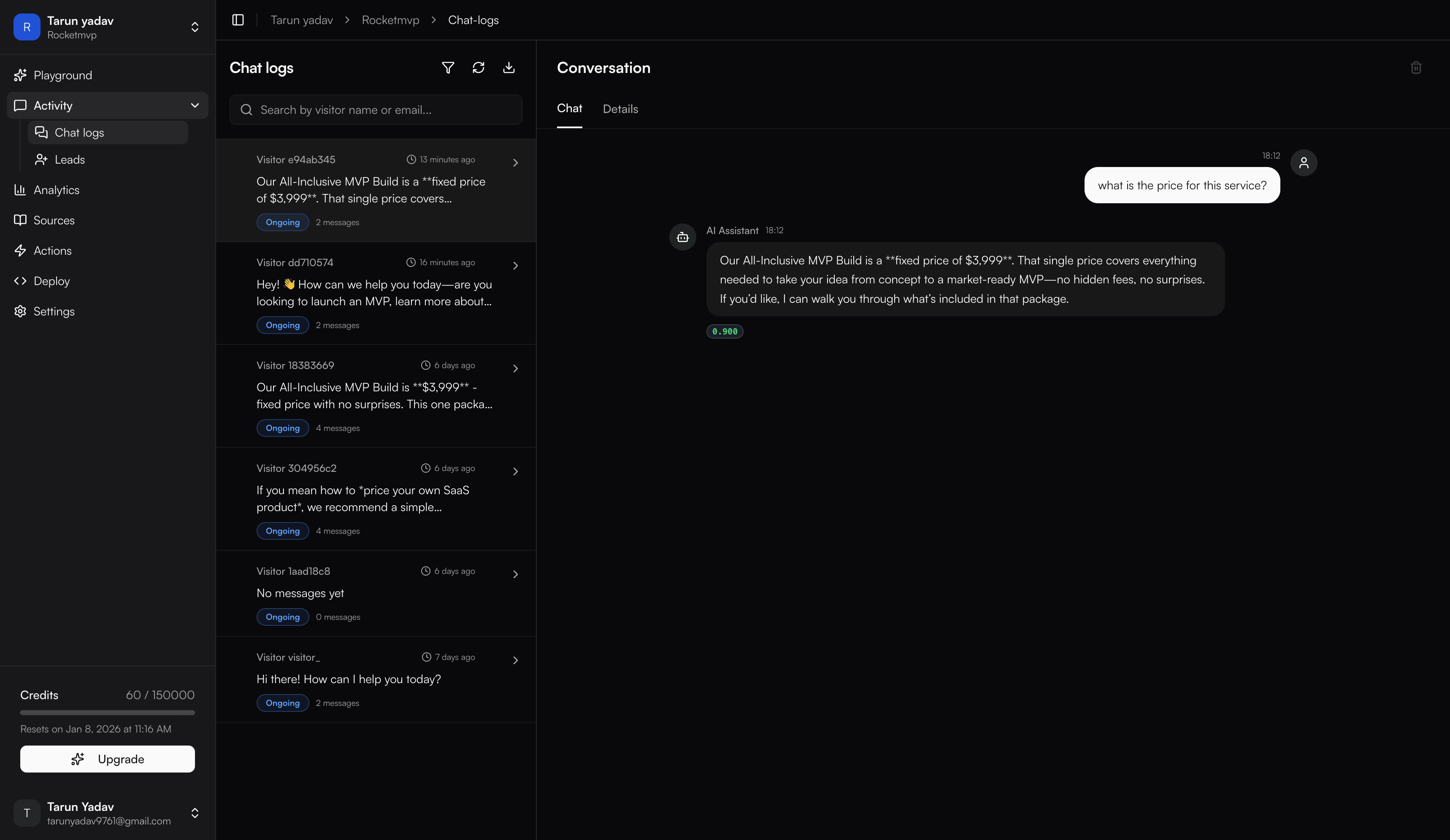 Conversations preview